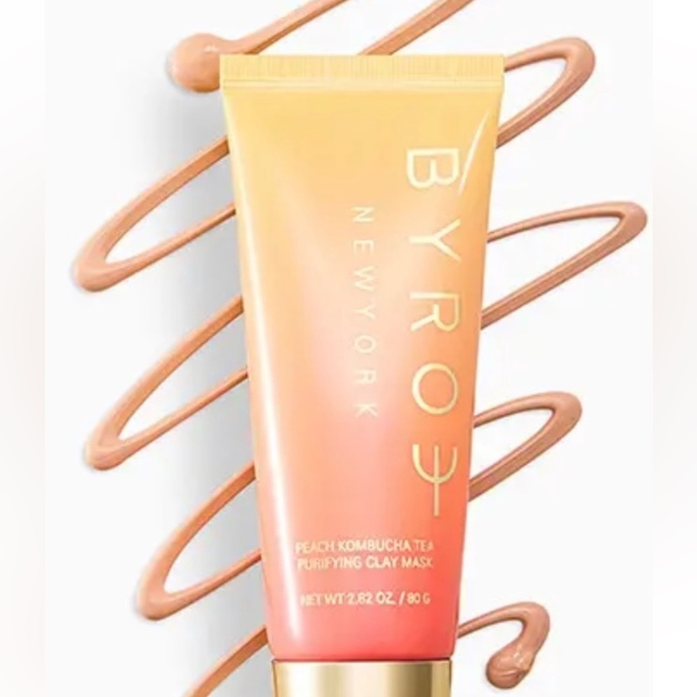 BYROE New York Peach Kombucha Tea Purifying Clay Mask - Orange